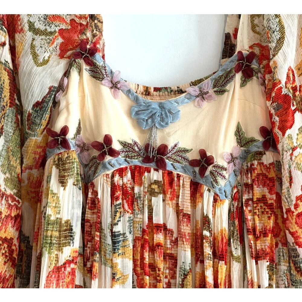 ✨ NWT Free People Floral Embroidered Maxi Dress ✨ - Picture 5 of 16